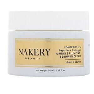 Nakery Beauty Powerboost + Peptide +Collagen Wrinkle Plumping Serum in Cream-NEW
